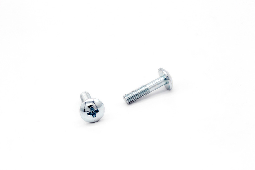Flat head anti loosening screw