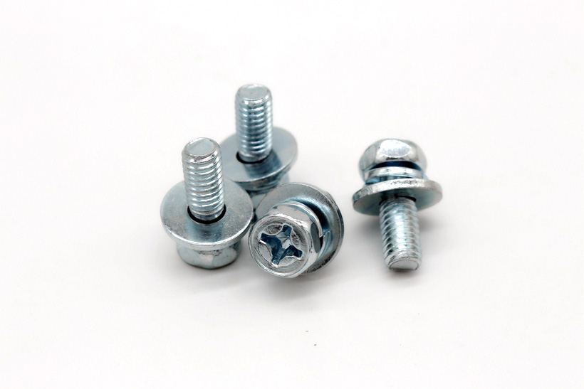 Cross shaped hexagonal combination screw M6